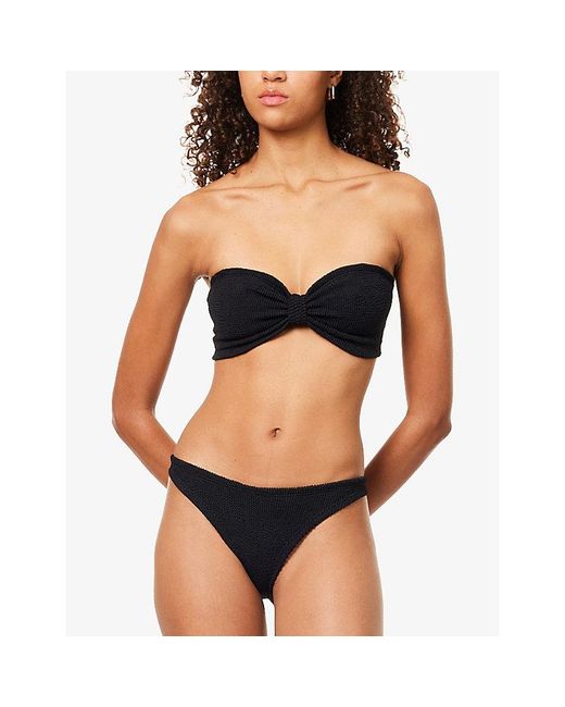 Hunza G Black Jean Bikini Set