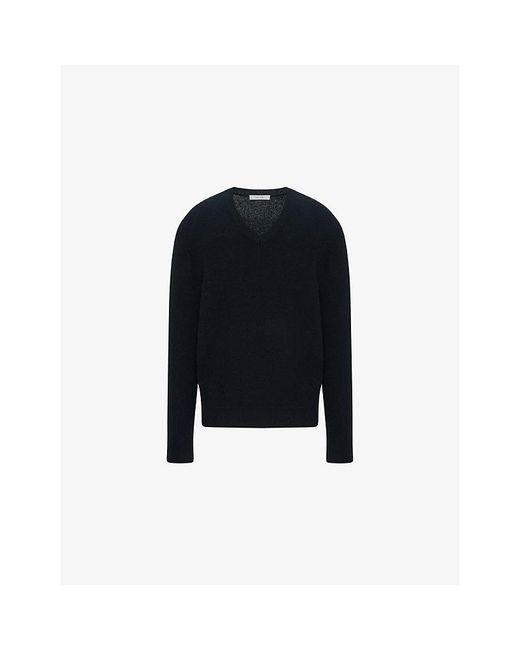The Row Black Numi Cashmere Knit Jumper