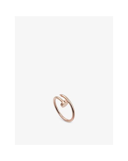 Cartier White Juste Un Clou Small 18ct Rose-gold Ring