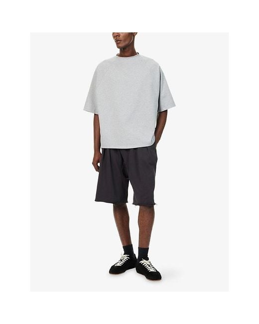 Seventh Blue V3 Raw-Hem Cotton Shorts for men