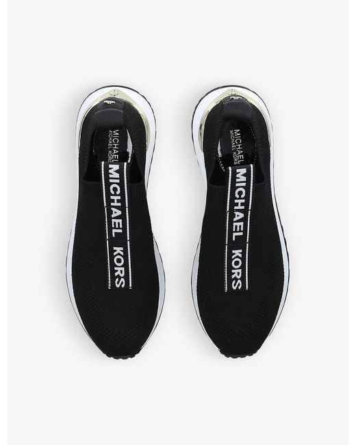 michael kors black slip on trainers