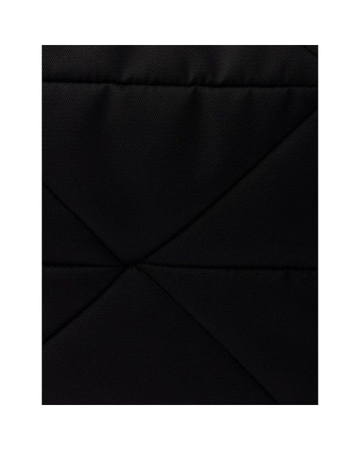 Prada Black Padded Re-Nylon Shoulder Bag