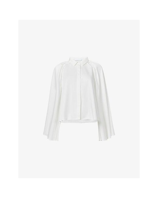 eem White Cape Sleeves Woven Shirt