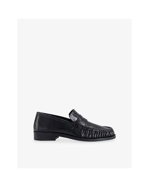 Tony Bianco Black Libby Leather Loafers