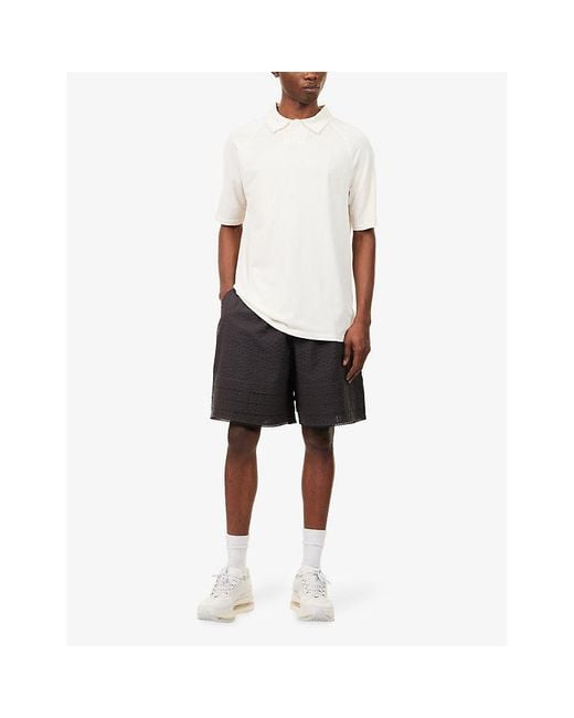 Oakley White Fusion Short-Sleeve Stretch-Jersey Polo Top for men