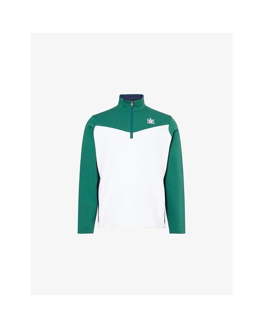 Ralph Lauren Green Rlx Golf High-Neck Woven Sweatshirt for men
