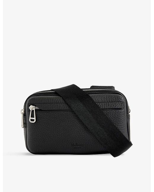 Mulberry Postman's Buckle Reporter Leather Cross-body Bag in Black ...
