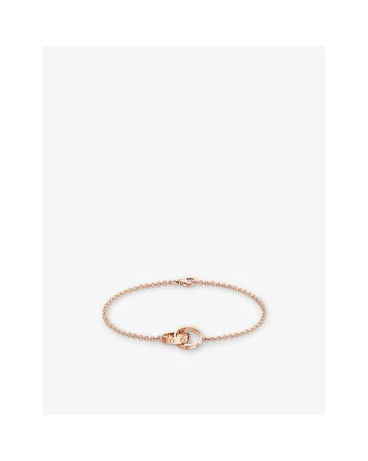 Cartier White Love 18Ct Rose- Chain Bracelet