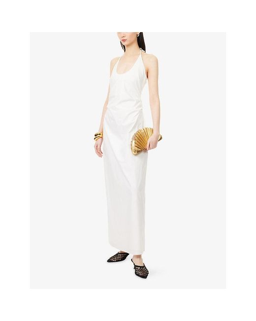 Sir White Martina Cotton-Poplin Maxi Dress