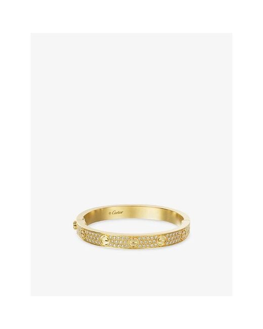 Cartier Metallic Love Classic 18Ct- And 1.99Ct Brilliant-Cut Diamond Bracelet