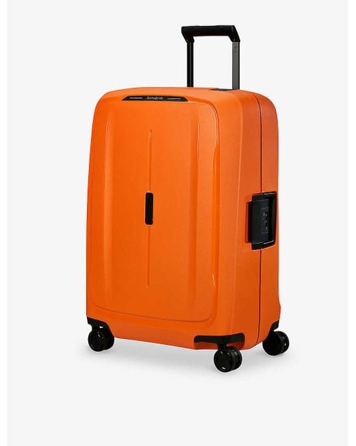 Samsonite Orange Essens Spinner Hard Case 4 Wheel Recycled-polypropylene Suitcase 69cm