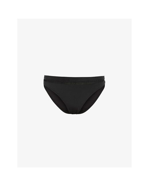 AllSaints Black Gorah High-rise Bikini Bottom