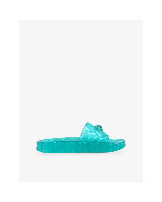 Kurt Geiger Blue Meena Jelly Sliders