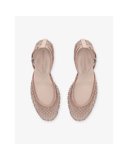 Christopher Esber Pink Minette Mesh Ballet Flats