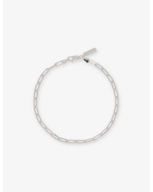 Hatton Labs White Paperclip-chain Sterling- Bracelet for men