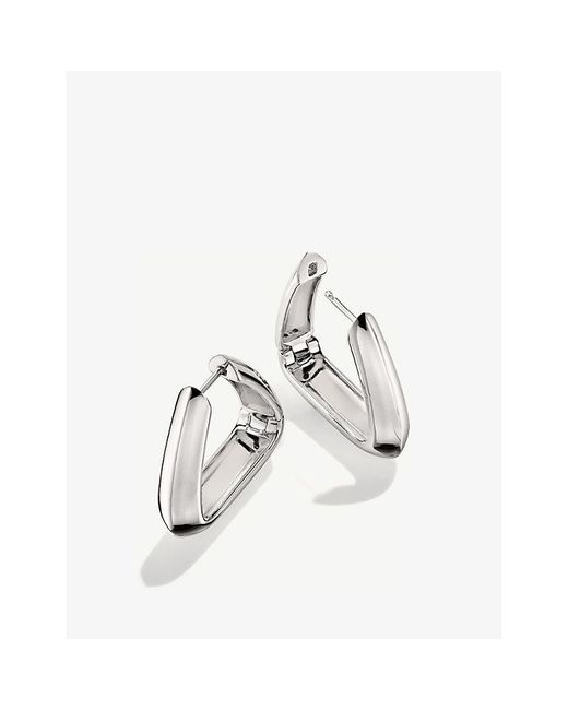 MEJURI Natural Patra Sterling-silver Large Hoop Earrings