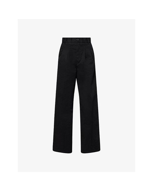 Carhartt Black Leola Wide-Leg Cotton Trousers