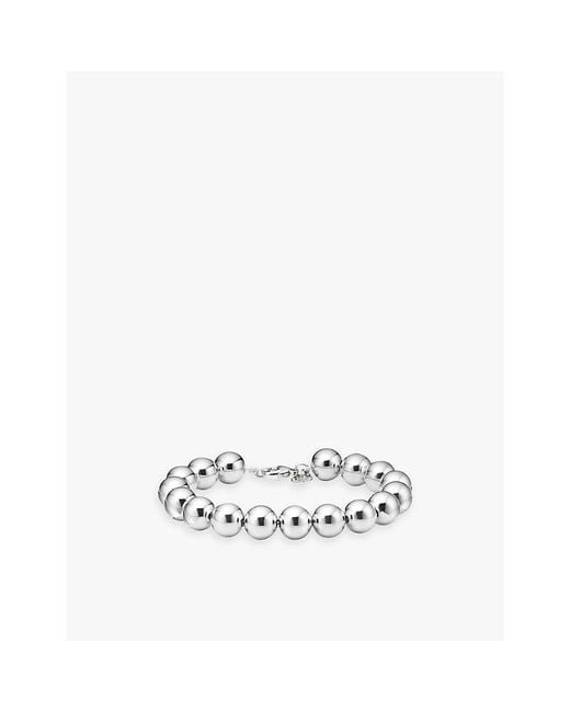 Tiffany & Co White Tiffany Beads Sterling Bracelet