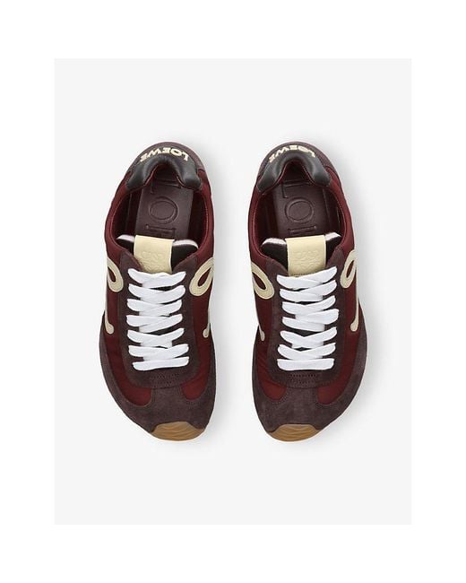 Loewe Brown Ballet Runner 2.0 Suede And Mesh Trainers