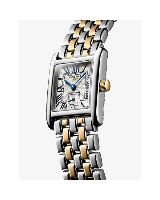 Longines White L5.200.5.70.7 Mini Dolcevita 18Ct- And Stainless-Steel Quartz Watch