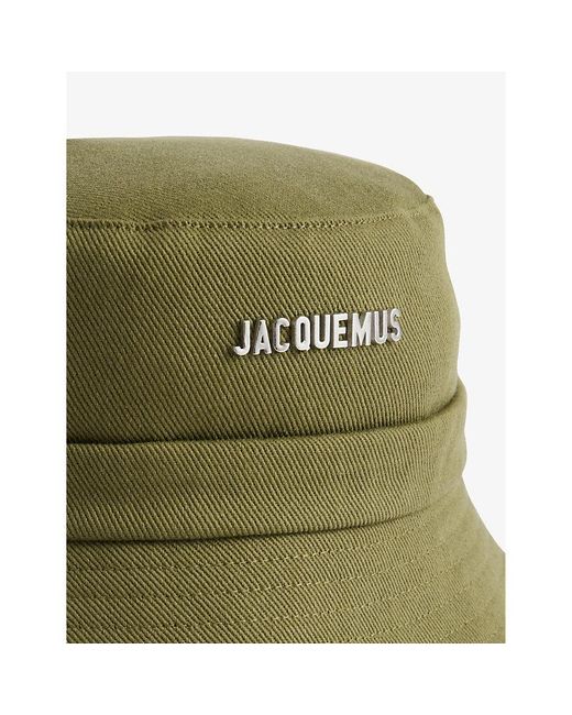 Jacquemus Green Le Bob Gadjo Brand-plaque Cotton Bucket Hat