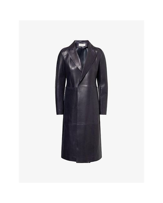 Nour Hammour Blue Claude Exclusive Leather Jacket