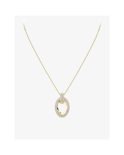 Messika Metallic Groove 18Ct And 3.25Ct Diamond Pendant Necklace