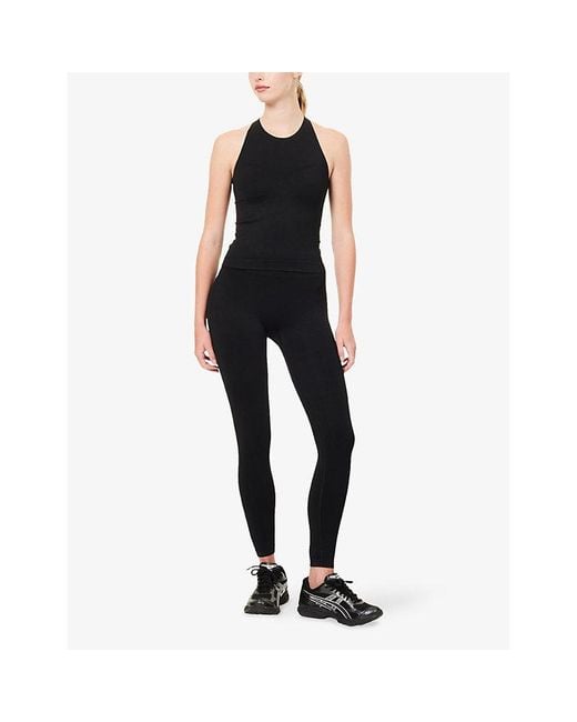 ADANOLA Blue Seamless Gym Leggings