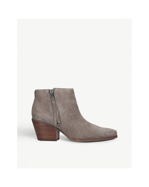 Sam Edelman Gray Walden Heeled Ankle Boots