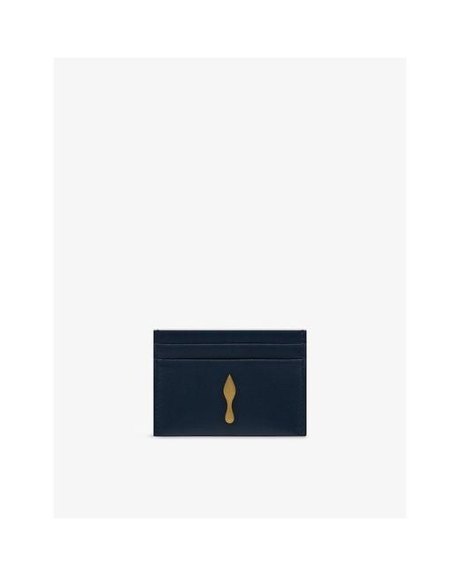Christian Louboutin Blue Bettina Leather Card Holder