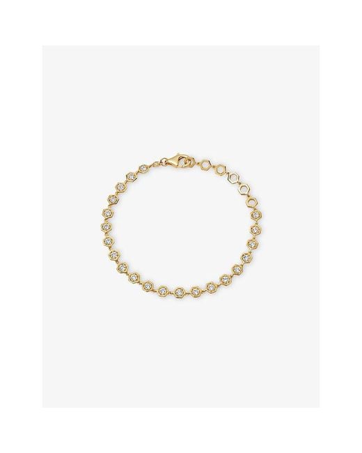 Astley Clarke Metallic Deco 18Ct Vermeil And Sapphire Tennis Bracelet