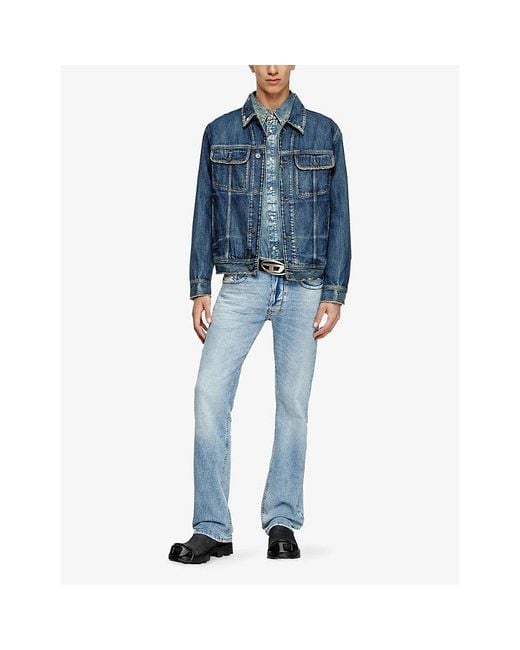 DIESEL Blue 1985 Larkee Straight-Leg Stretch-Denim Jeans for men