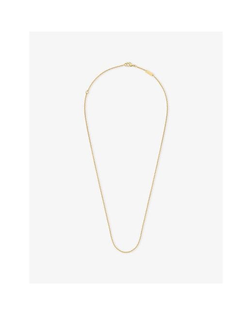 Van Cleef & Arpels White Angle Filed Trace Chain 18Ct- Necklace