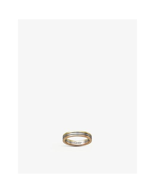 Cartier Metallic Vendome Louis 18Ct- - And Rose- Wedding Ring