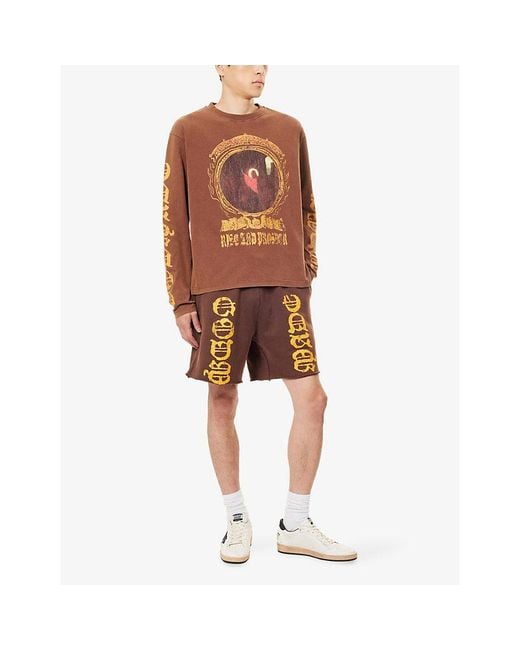GODMADE Brown Rise Long-Sleeve Cotton T-Shirt for men