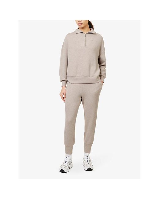 Varley Natural Hawley Relaxed-fit Stretch-woven Sweatshirt
