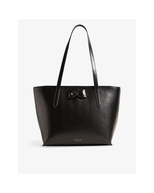 Ted Baker Black Beanne Leather Tote Bag