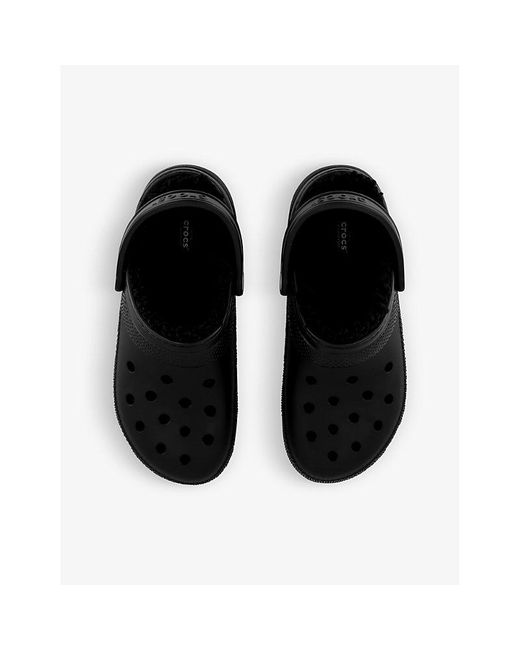 Crocs™ Classic Shearlinglined Rubber Clogs in Black for Men Lyst