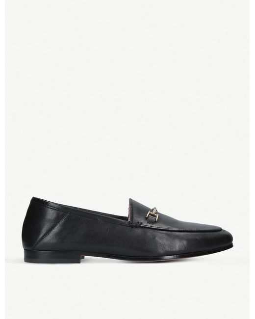 Sam Edelman Black Loraine' Horsebit Leather Step-in Loafers