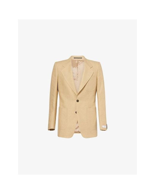 Tiger Of Sweden Natural X Ben Cobb Morini Single-Breasted Linen Blazer for men