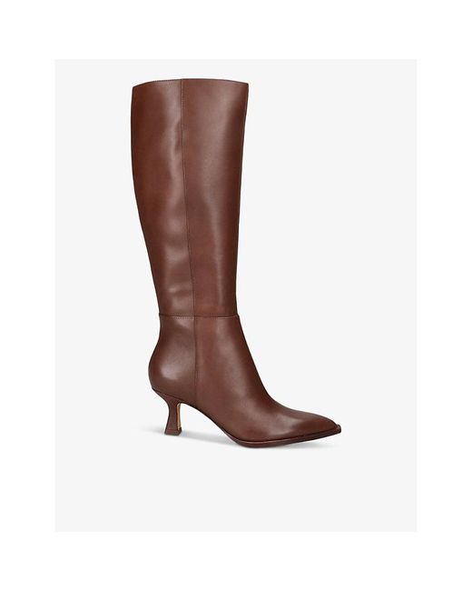 Dolce Vita Brown auggie Leather Heeled Knee-high Boots