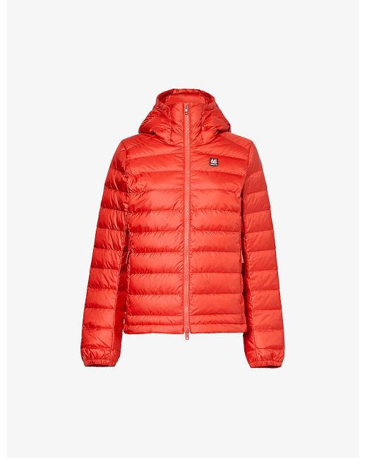 66 North Red Keilir Quilted Shell-down Jacket