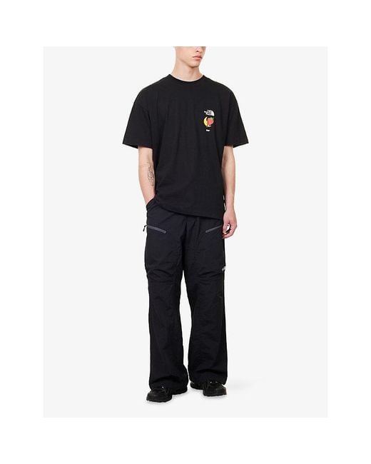 The North Face Blue X Shf Graphic-Print Cotton T-Shirt for men