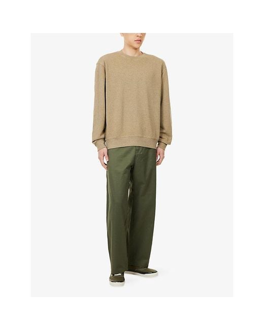 Carhartt Natural Caspian Crewneck Cotton-Jersey Sweatshirt for men
