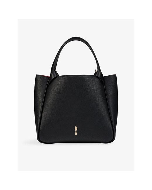 Christian Louboutin Black Bettina Mini Empire Leather Tote Bag