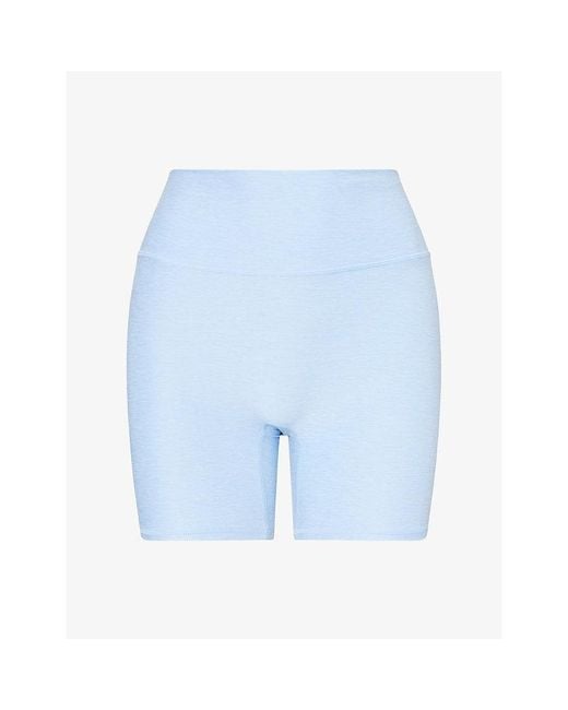 Cheap Monday Blue Griffith High-Rise Stretch-Jersey Shorts