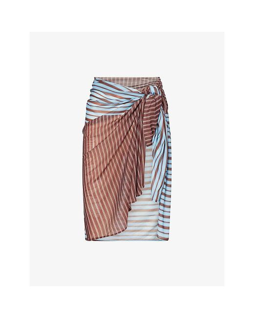 4th & Reckless Multicolor Sofia Side-Tie Sarong