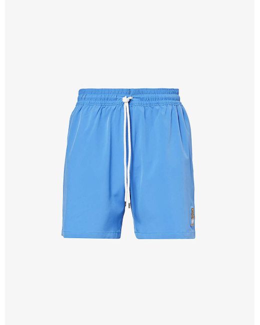 Polo Ralph Lauren Blue Traveller Logo-embroidered Stretch Recycled-polyester Swim Shorts X for men
