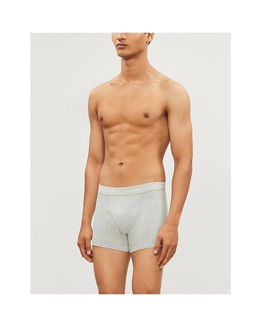 Calvin Klein Cooling Stretch-cotton Trunks Pack Of Three in Black for Men |  Lyst
