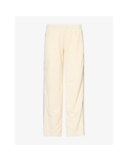 Ru & Rocka Natural Side-Stripe Towelling Jogging Bottoms